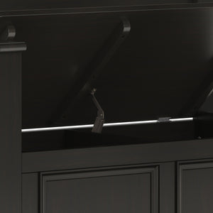 English Elm Amherst Solid Wood 36" Entryway Storage Bench - Transitional Design In Warm Hickory Brown Finish B136P158353