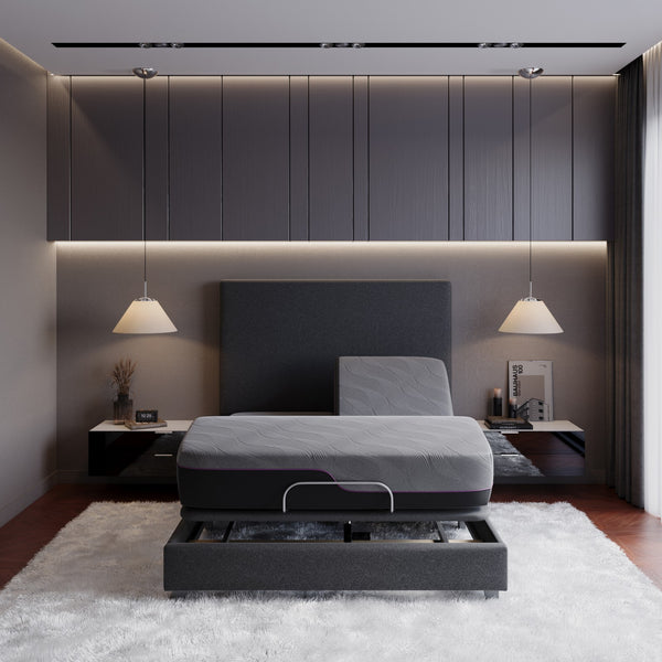 Legends Furniture Bridgevine Home 11 Inch Flex Head Queen Size 3-layer Memory Foam Adult Mattress Grey, Grey  Af-rmrn-110fq