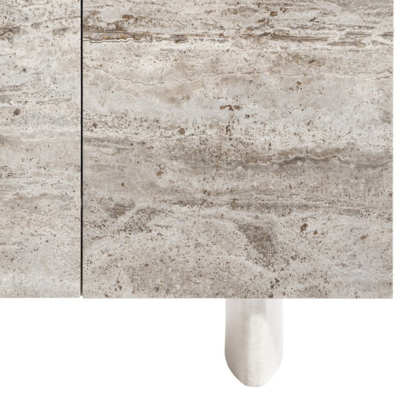 Bernhardt Bernhardt Sereno Walnut Entertainment Credenza With Faux-Stone Base, Soft-Close Doors & Cable Management 329870