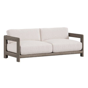 Bernhardt Bernhardt Montaigne Outdoor Sofa — 168"W Teak Frame, Plush Weather-Resistant Cushions, Transitional Style - Made to Order O3387B