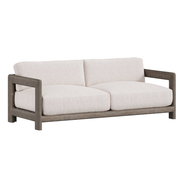 Bernhardt Bernhardt Montaigne Outdoor Sofa — 168"W Teak Frame, Plush Weather-Resistant Cushions, Transitional Style - Made to Order O3387B