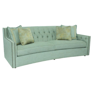 Bernhardt Bernhardt Candace Extra‑Long Curved Sofa 96" — Tufted Back, Nailhead Trim, Pocketed Frame Comfort - Made to Order B7277A