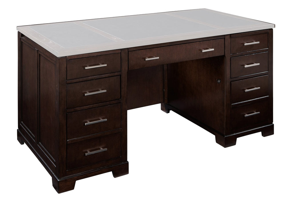 Hekman Furniture Peds Modesty Panel By  - Enhance Your Office Desk With Style And Privacy Today! Mocha Peds And Modesty Panel 79190p-hekman