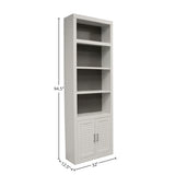 Parker House Catalina 32 In. Open Top Bookcase Cottage White Poplar Solids / Birch Veneers CAT#430