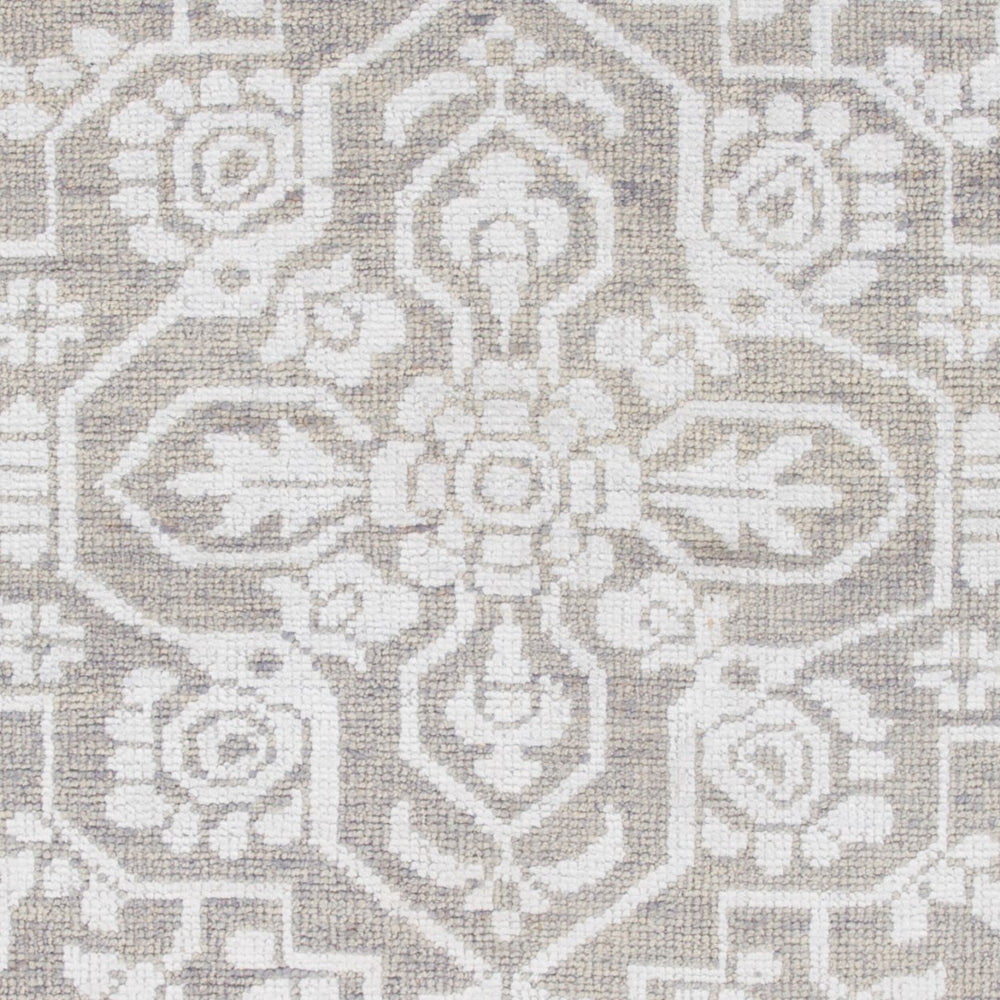 Surya Kinnara Kna-6000 2' X 3' Handcrafted Low Pile Rug - Elegant Indian Design For Timeless Home Style Medium Gray Nz Wool,Viscose Kna6000-46