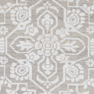 Surya Kinnara Kna-6000 2' X 3' Handcrafted Low Pile Rug - Elegant Indian Design For Timeless Home Style Medium Gray Nz Wool,Viscose Kna6000-46