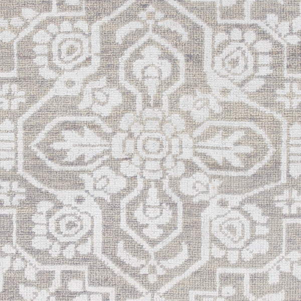 Surya Kinnara Kna-6000 2' X 3' Handcrafted Low Pile Rug - Elegant Indian Design For Timeless Home Style Medium Gray Nz Wool,Viscose Kna6000-46