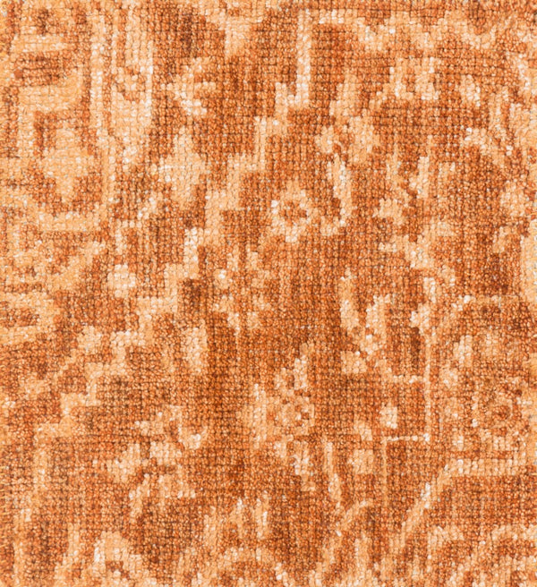 Surya Kinnara Kna-6000 2' X 3' Handcrafted Low Pile Rug - Elegant Indian Design For Timeless Home Style Burnt Orange Nz Wool,Viscose Kna6004-46