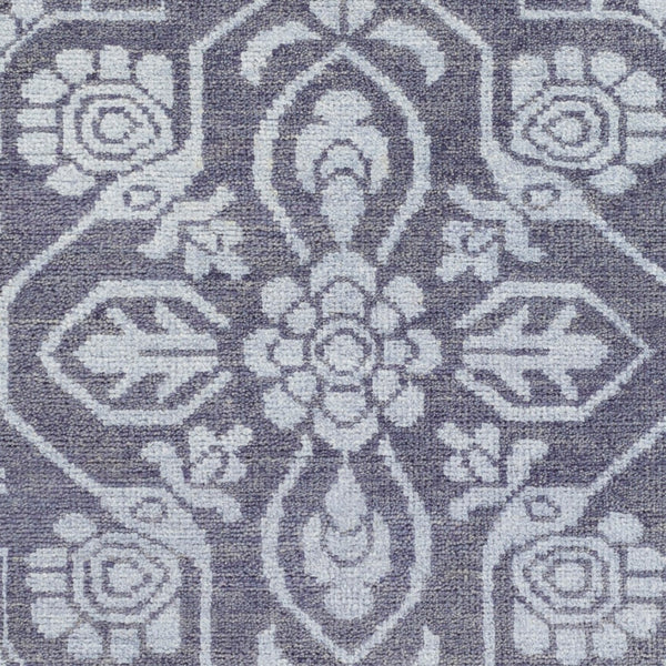 Surya Kinnara Kna-6000 2' X 3' Handcrafted Low Pile Rug - Elegant Indian Design For Timeless Home Style Denim Nz Wool,Viscose Kna6006-69