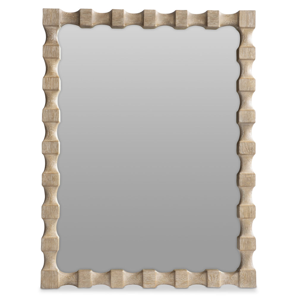 Bernhardt Bernhardt Aventura Marcona Carved-Texture Resin Frame Mirror, 52" X 40", Casual-Traditional Accent Above Mantel 318321