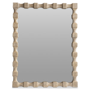 Bernhardt Bernhardt Aventura Marcona Carved-Texture Resin Frame Mirror, 52" X 40", Casual-Traditional Accent Above Mantel 318321