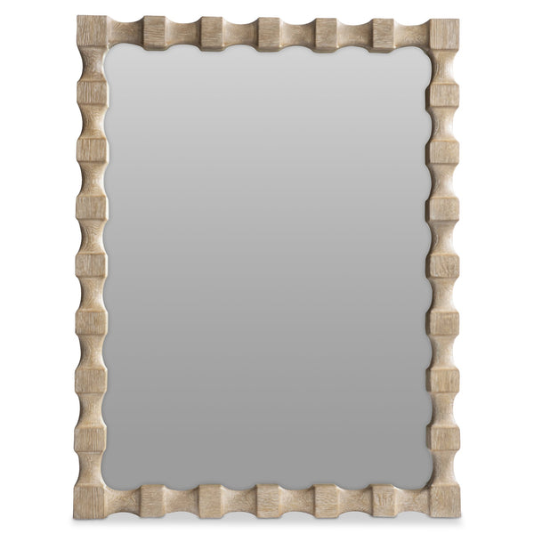 Bernhardt Bernhardt Aventura Marcona Carved-Texture Resin Frame Mirror, 52" X 40", Casual-Traditional Accent Above Mantel 318321