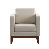 Homelegance By Top-Line Deacon Linen Upholstered Accent Chair Beige Linen