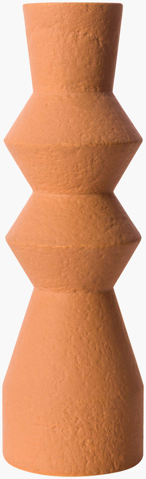 Surya Konark Collection Bohemian Ceramic Vase - Intricate Design For Stylish Home Décor & Easy Care Rust Ceramic Knk-004
