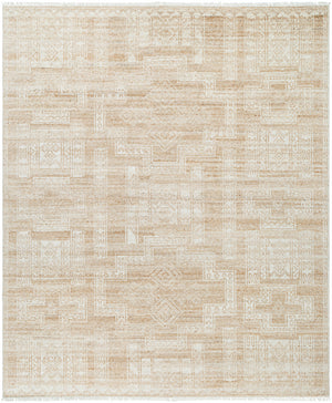 Kunal KNL-2300 9' x 12' Handmade Rug KNL2300-912  Pearl, Natural Surya