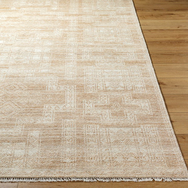 Kunal KNL-2300 9' x 12' Handmade Rug KNL2300-912  Pearl, Natural Surya