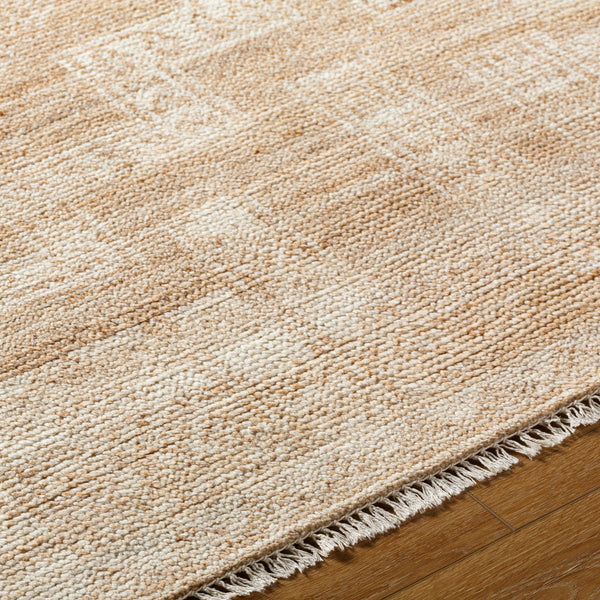 Kunal KNL-2300 9' x 12' Handmade Rug KNL2300-912  Pearl, Natural Surya