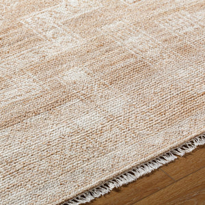 Surya Kunal 2' X 3' Hand-knotted Wool Rug – Cozy Country Cottage Style With Plush Feel And Playful Fringe Beige Wool Knl2300-23