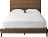 Knox KNO-001 45"H x 65"W x 4"D Upholstered Bed KNO001-Q  Upholstery: Medium Gray; Base: Black Surya