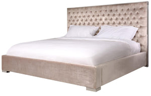 Safavieh Chester Tufted Velvet King Bed KNT7009B-2BX
