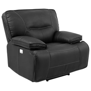 Parker House Parker Living Spartacus - Black Power Recliner Black 70% Polyester, 30% PU (W) MSPA#812PH-BLC