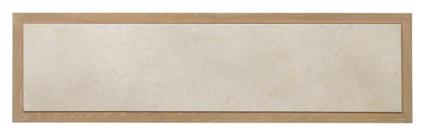 Hooker Furniture Banyon Bay Buffet With Honed Egyptian Marble Top, Desert Oak Finish, Ample Storage & Brushed Brass Hardware 6081-75900-82