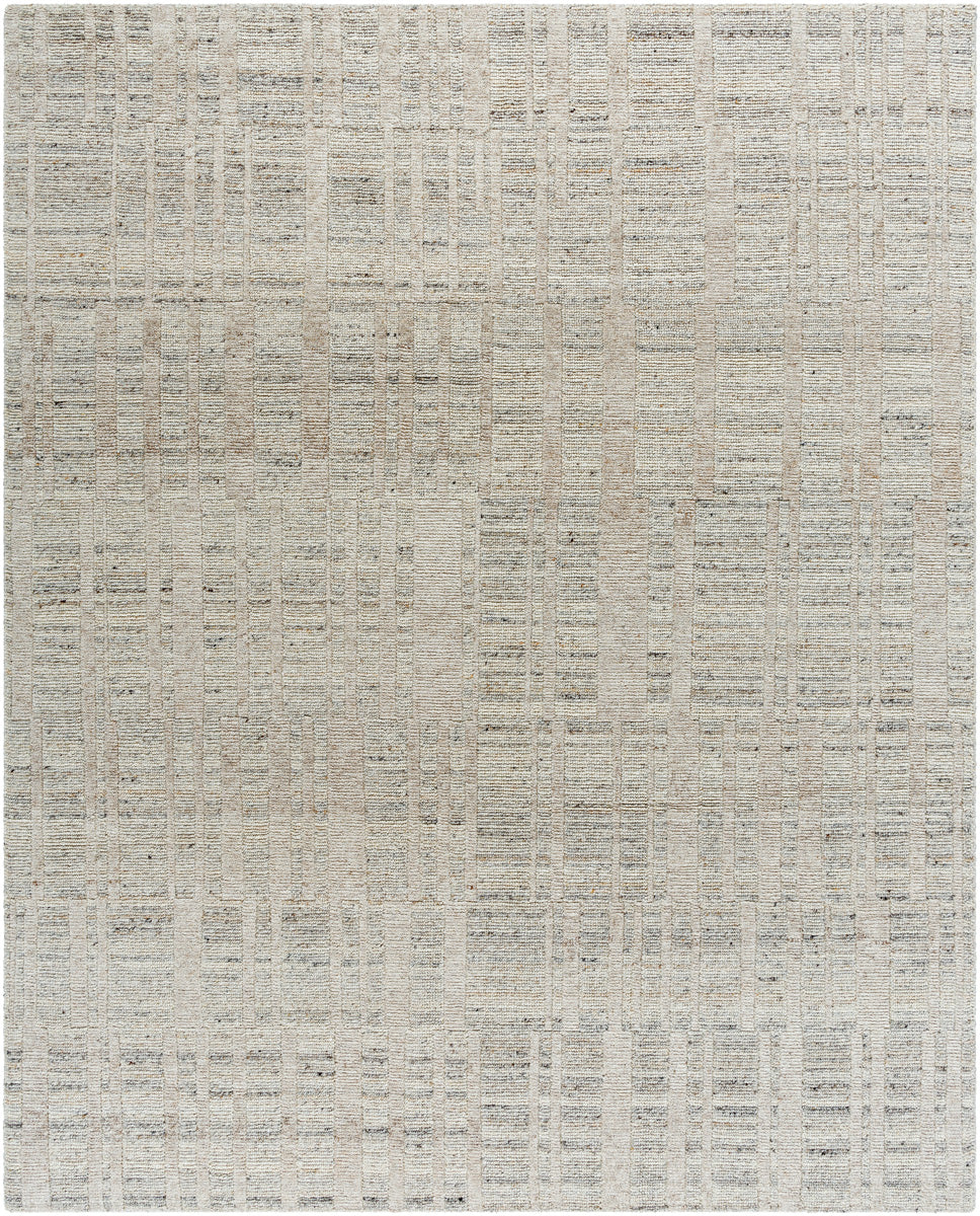 Knoxville KNX-2300 9' x 12' Handmade Rug KNX2300-912  Light Silver, Sterling Grey Surya