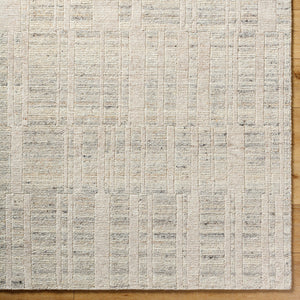 Knoxville KNX-2300 9' x 12' Handmade Rug KNX2300-912  Light Silver, Sterling Grey Surya