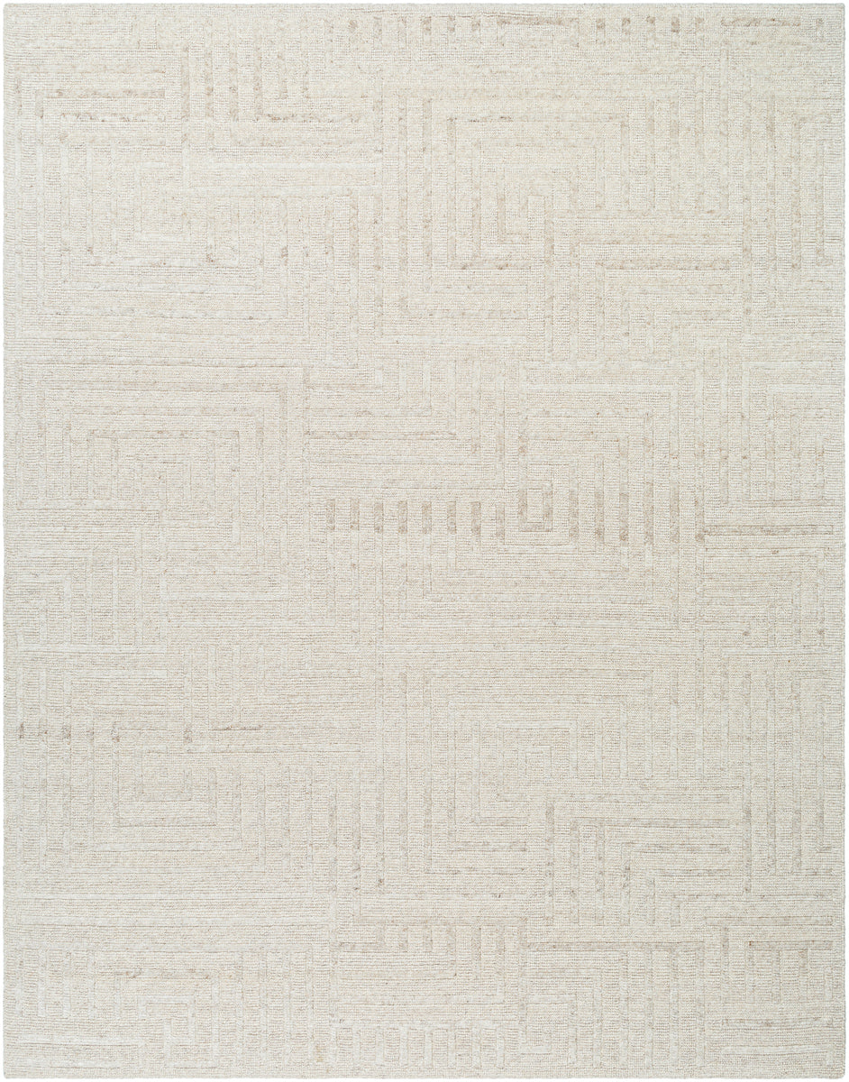 Knoxville KNX-2301 9' x 12' Handmade Rug KNX2301-912  Light Silver, Ash Surya