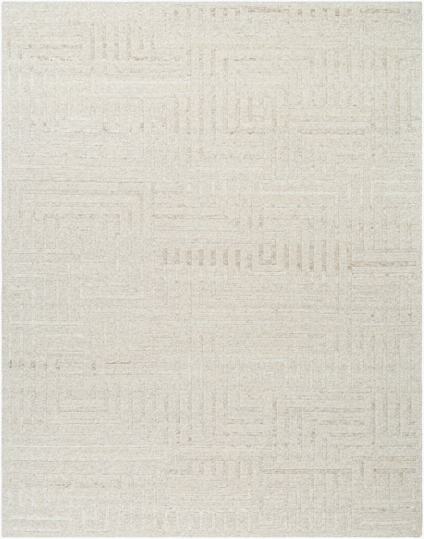 Surya Knoxville Hand-knotted 2' X 3' Wool Rug – Charming Cottage Style With Unique Texture For Cozy Elegance Ivory Wool Knx2301-23