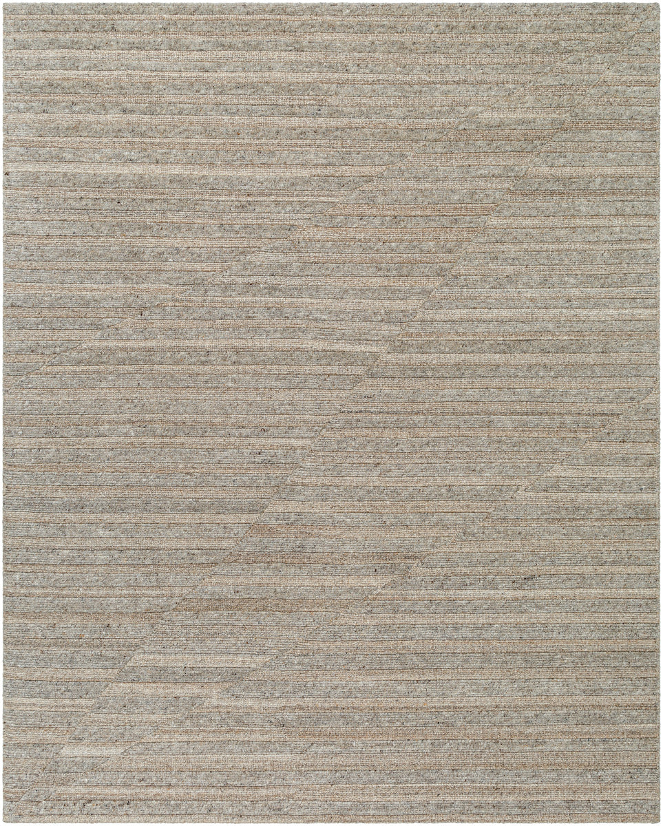 Knoxville KNX-2302 9' x 12' Handmade Rug KNX2302-912  Metallic - Silver, Nickel, Ash Surya