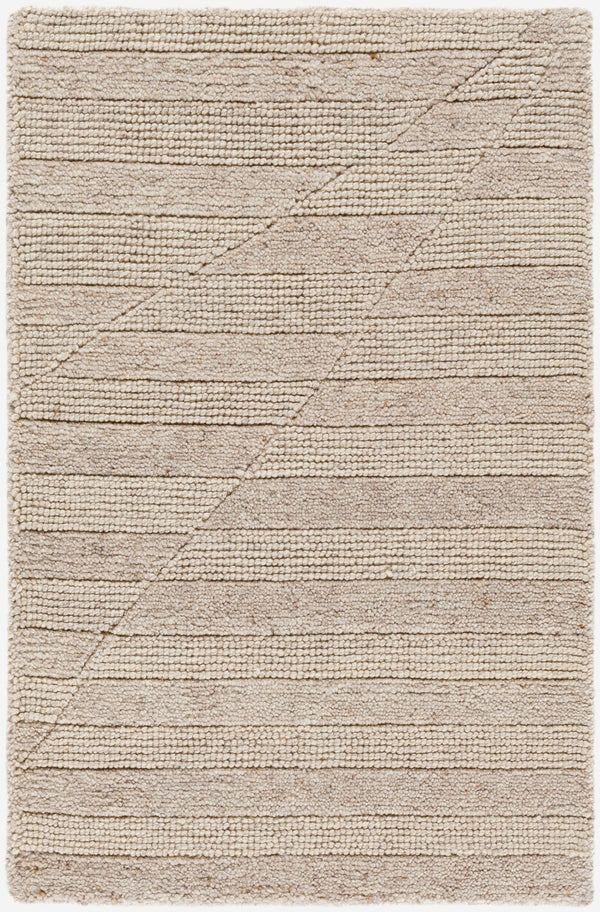 Surya Knoxville Hand-knotted 2' X 3' Wool Rug – Charming Cottage Style With Unique Texture For Cozy Elegance Beige Wool Knx2305-23