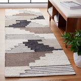 Safavieh Kenya 278 Hand Woven Geometric Rug Black / Ivory KNY278Z-6SQ