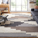 Safavieh Kenya 278 Hand Woven Geometric Rug Black / Ivory KNY278Z-6SQ