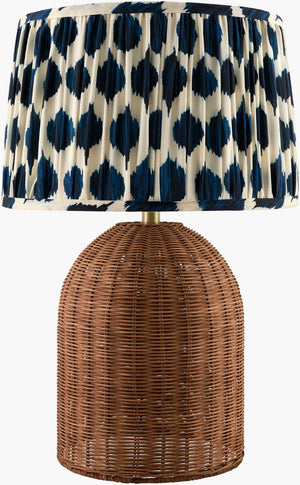 Livabliss Kenza Bohemian Global Felt and Metal Accent Table Lamp for Eclectic Interiors KNZA-002