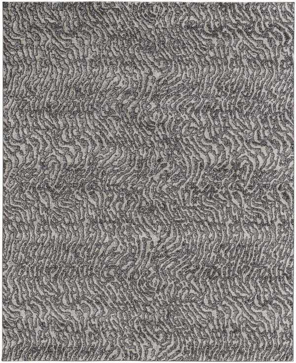 Feizy Rugs Vancouver Abstract Area Rug - Durable Polypropylene Polyester Blend With Modern Turkish Artistry Gray,Taupe,Ivory Polypropylene,Polyester Vnr39fjfbgechlg00