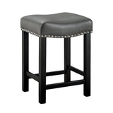 Steve Silver Aspen Gray Leatherette Counter Stool, Set of 2 AS380CS