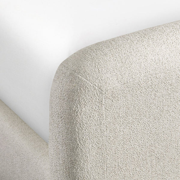 Bernhardt Bernhardt Antibes King Panel Bed With Plush Rounded Upholstery, Custom Fabrics, Streamlined Silhouette K2053