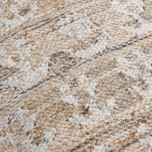 Surya Kobe Eco-friendly 18"X18" Outdoor Safe Accent Pillow - Stylish Home Decor Upgrade, Easy Care Tan Recycled Pet Yarn,Polyester Kob001-2222