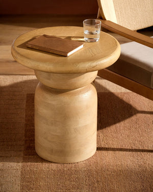 Surya Koben Square End Table Minimalist Modern Design for Living Room or Bedroom Corner KOBN002-222020
