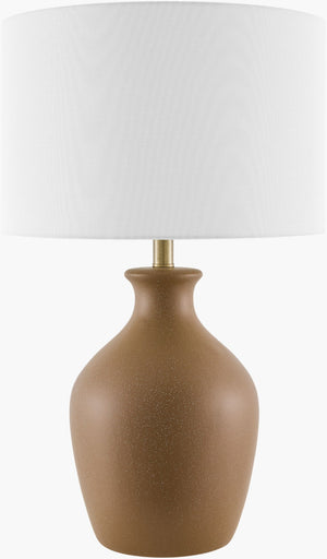 Livabliss Karole Ceramic Table Lamp with Linen Shade for Warm Ambient Bedroom Lighting KOE-005