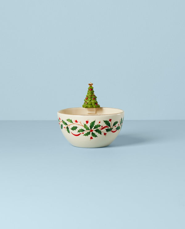 Lenox Holiday Tree Bowl Red & Green, IVORY PORCELAIN 893505