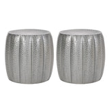 Christopher Knight Home® - Noble House - - Metal Hammered End Tables (Set Of 2)