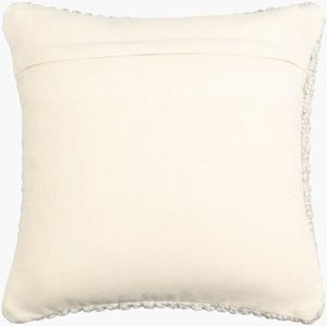 Surya Kolapur Modern 18"X18" Accent Pillow - Luxurious Wool-cotton Blend For Stylish Home Décor Ivory Viscose,Wool,Cotton,Cotton Kol001-2020d