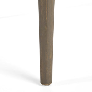 English Elm Indoor Solid Acacia Square Dining Table Mid-century Tapered Legs Teak Finish 63258.00GRY