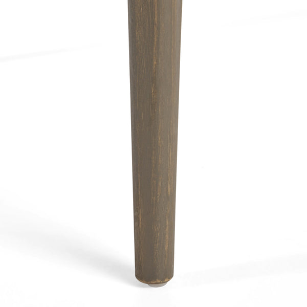 English Elm Indoor Solid Acacia Square Dining Table Mid-century Tapered Legs Teak Finish 63258.00GRY