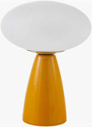 Livabliss Komorebi Ceramic Body Glass Shade Accent Lamp for Nightstand or Desk Ambient Glow KOM-002