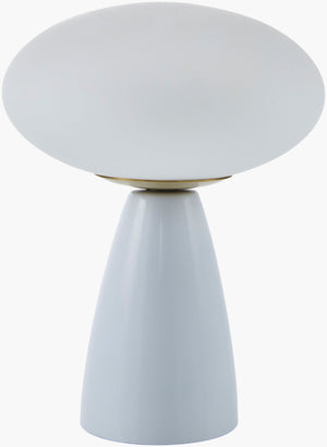 Livabliss Komorebi Ceramic Base Accent Lamp with Glass Shade for Nightstand or Desk Ambiance KOM-003