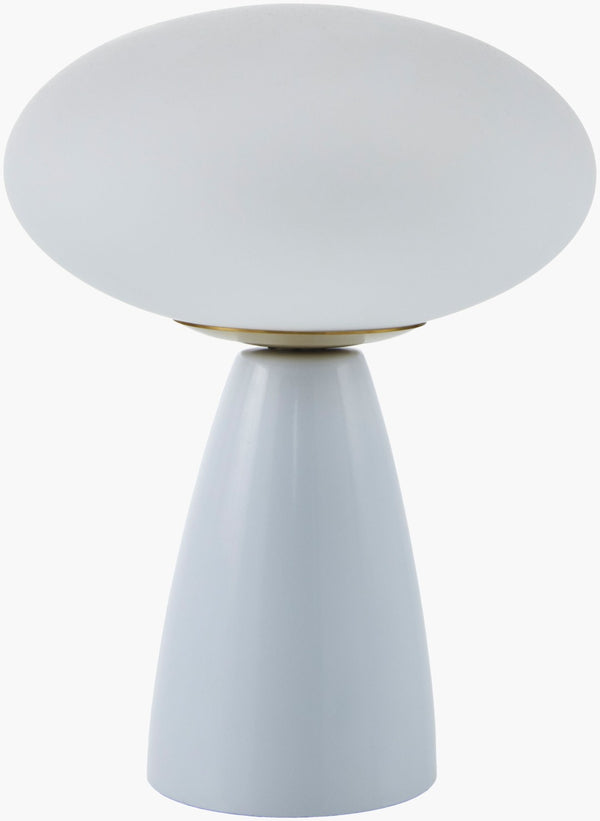 Livabliss Komorebi Ceramic Base Accent Lamp with Glass Shade for Nightstand or Desk Ambiance KOM-003
