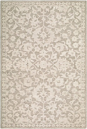 Livabliss Konya Hand-tufted Wool Accent Rug Updated Traditional Pattern for Entryways and Bathrooms Beige, Ivory 8' x 10' KON2301-810